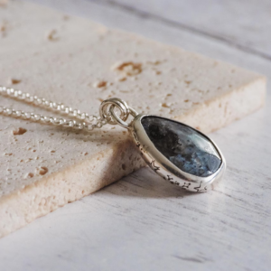 The Aurora Pendant: Celestial Labradorite in Recycled Silver