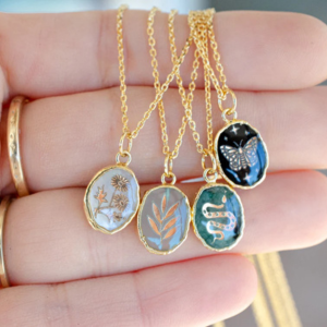 The Galactic Identity Necklace: Personalized Birthstone & Celestial Charm